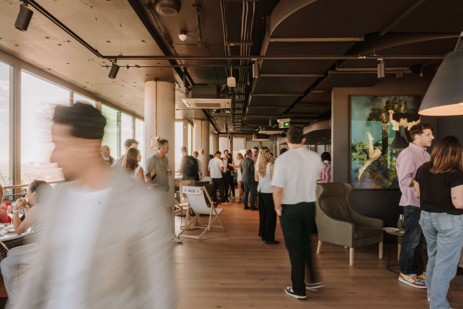 Members working in the bright, open interior of Work Club Bondi Junction coworking space